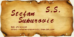 Stefan Supurović vizit kartica
